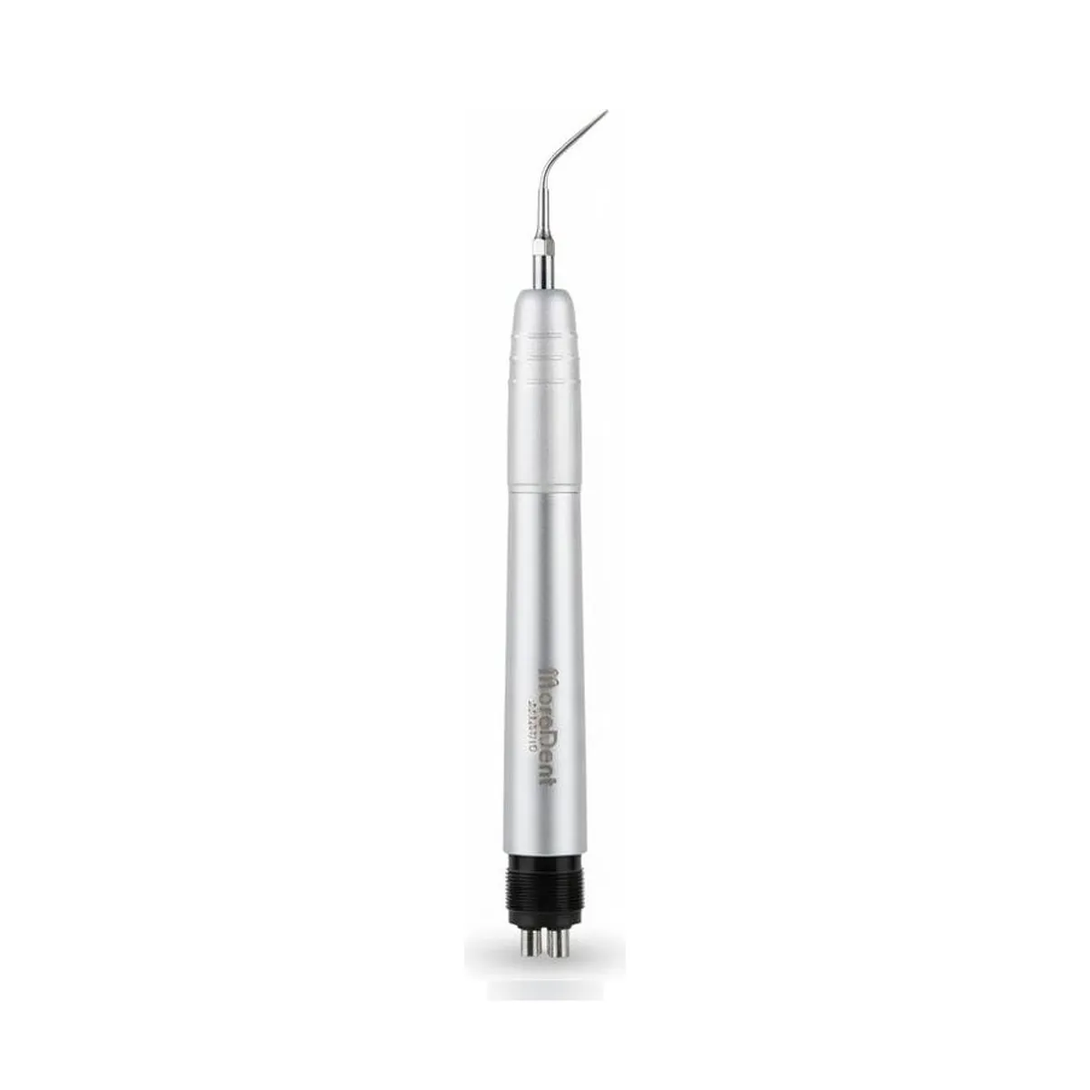Détartreur pneumatique Air Scaler More Dent avec trois inserts G1, G2 et P3.