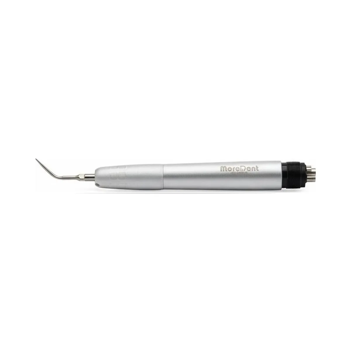 Détartreur pneumatique Air Scaler More Dent avec trois inserts G1, G2 et P3.