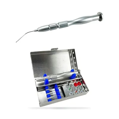 More Dent BR-211 file removal system case with NiTi drills and metal tips.