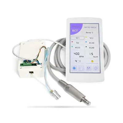 Console et micromoteur électrique dentaire 2 en 1 WiseDent avec écran de contrôle