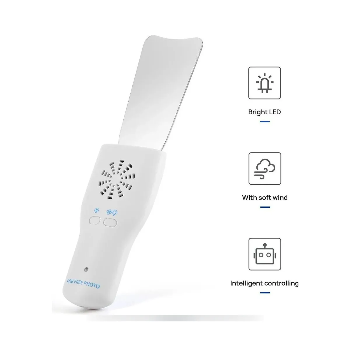 More Dent BR-509 intraoral photography mirror handle with LED lighting.