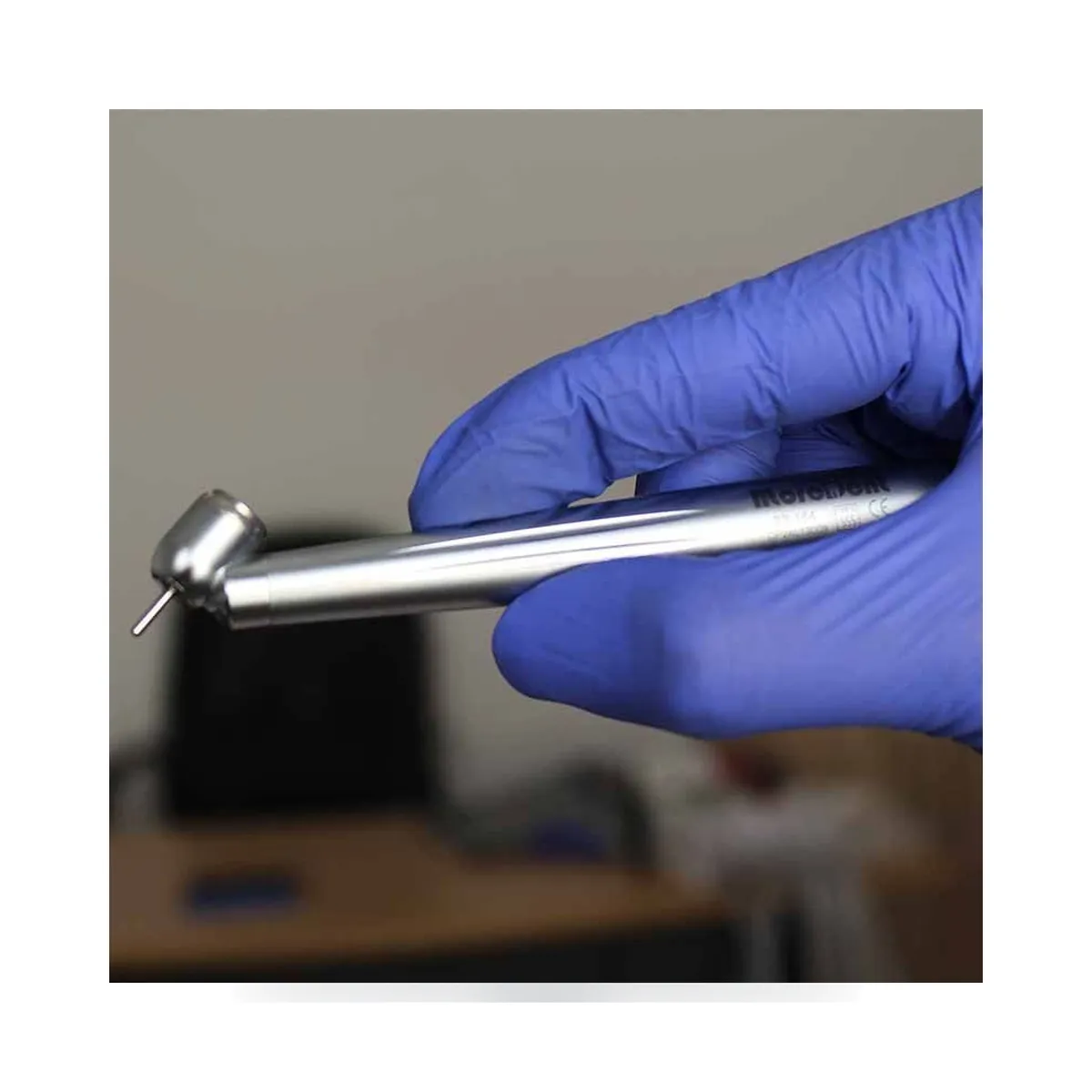 More Dent 45-degree dental turbine with LED and 4-hole connection