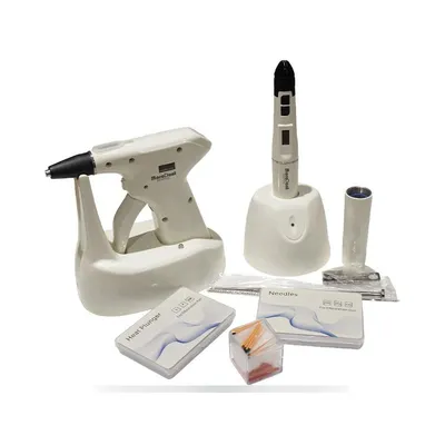 White More Dent BR-101 cordless obturation system on its charging base