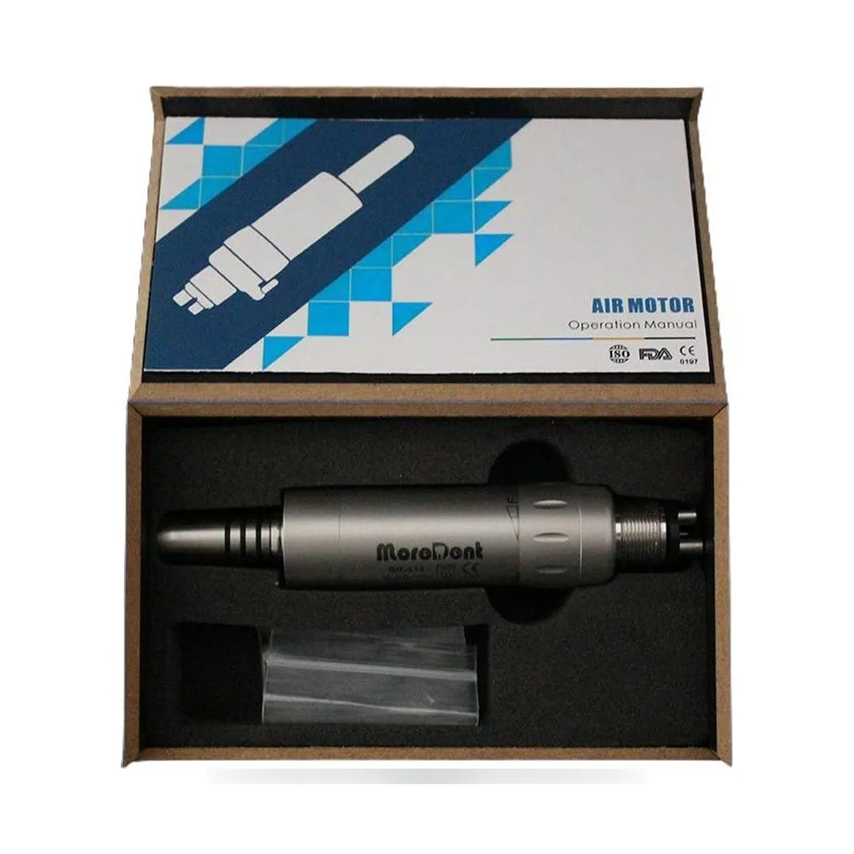 More Dent 4-hole metal air micromotor with connector and LED ring