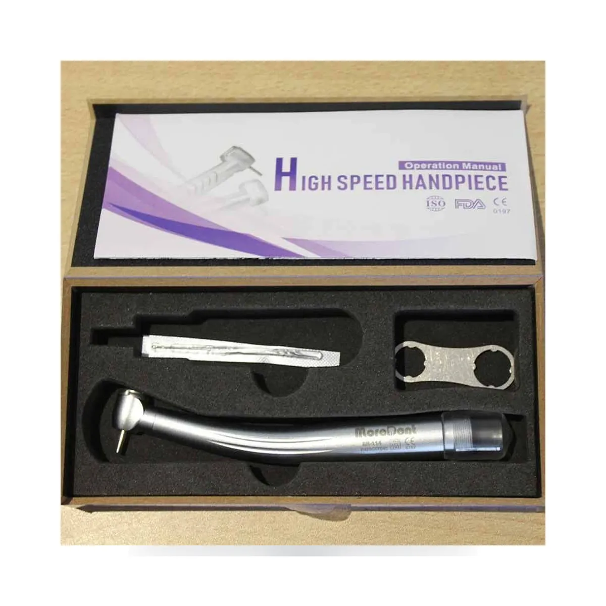 More Dent BR-114P4 metal push-button standard head dental turbine