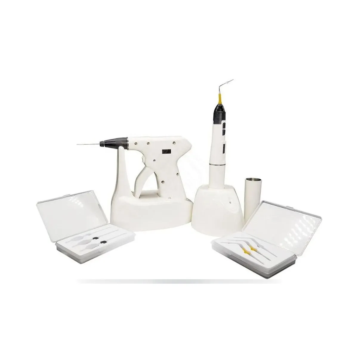 White More Dent BR-101 cordless obturation system on its charging base