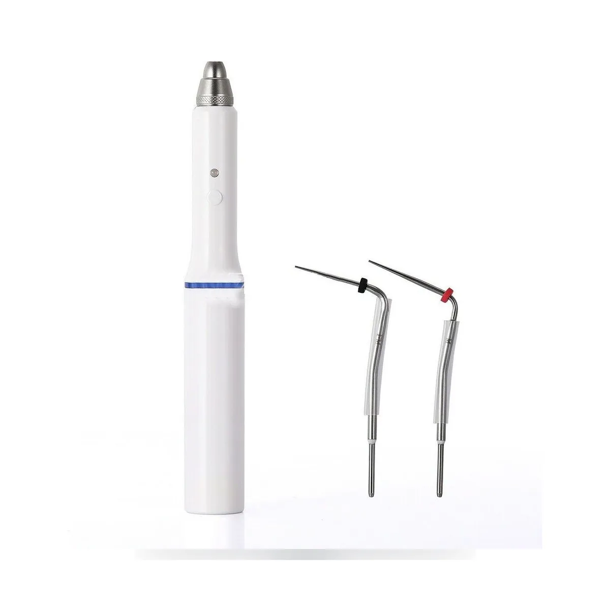 Stylo d'obturation sans fil More Dent BR-106 posé sur son socle de recharge