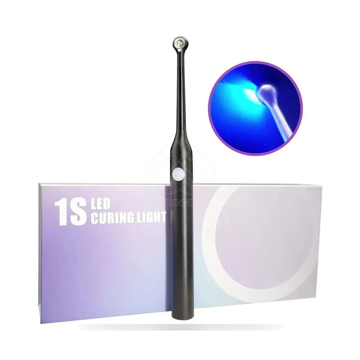 More Dent BR-610 LED curing light in black and silver metal finish.