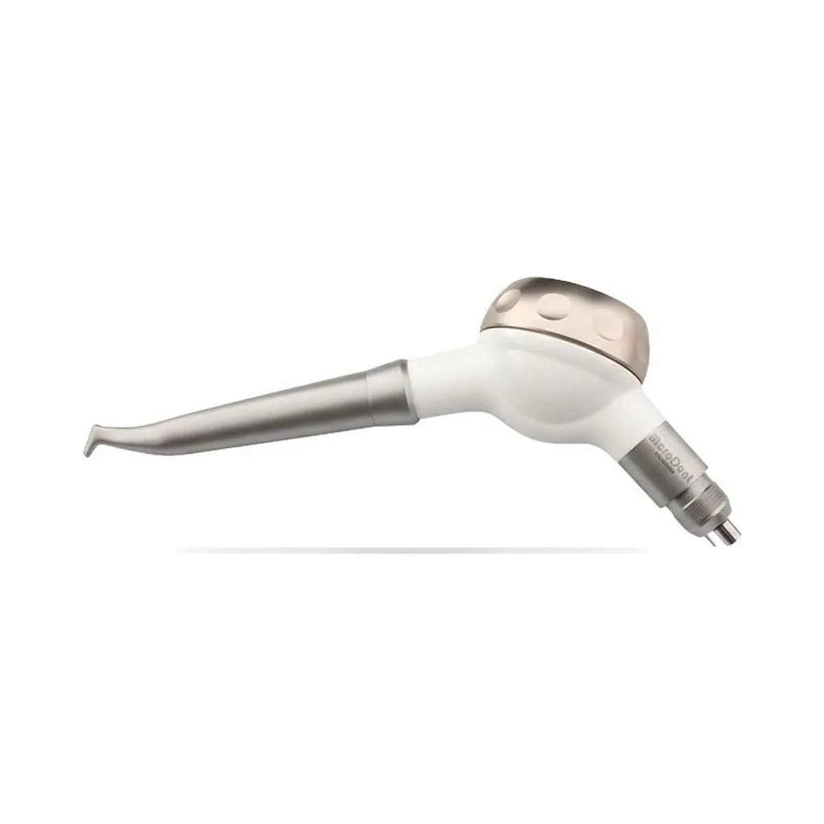 Aéropolisseur dentaire Air Prophy M4 More Dent avec buse 120 degrés et réservoir de poudre.