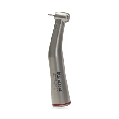 More Dent BR-422SS-15 1:5 speed-increasing stainless steel contre-angle with red ring.
