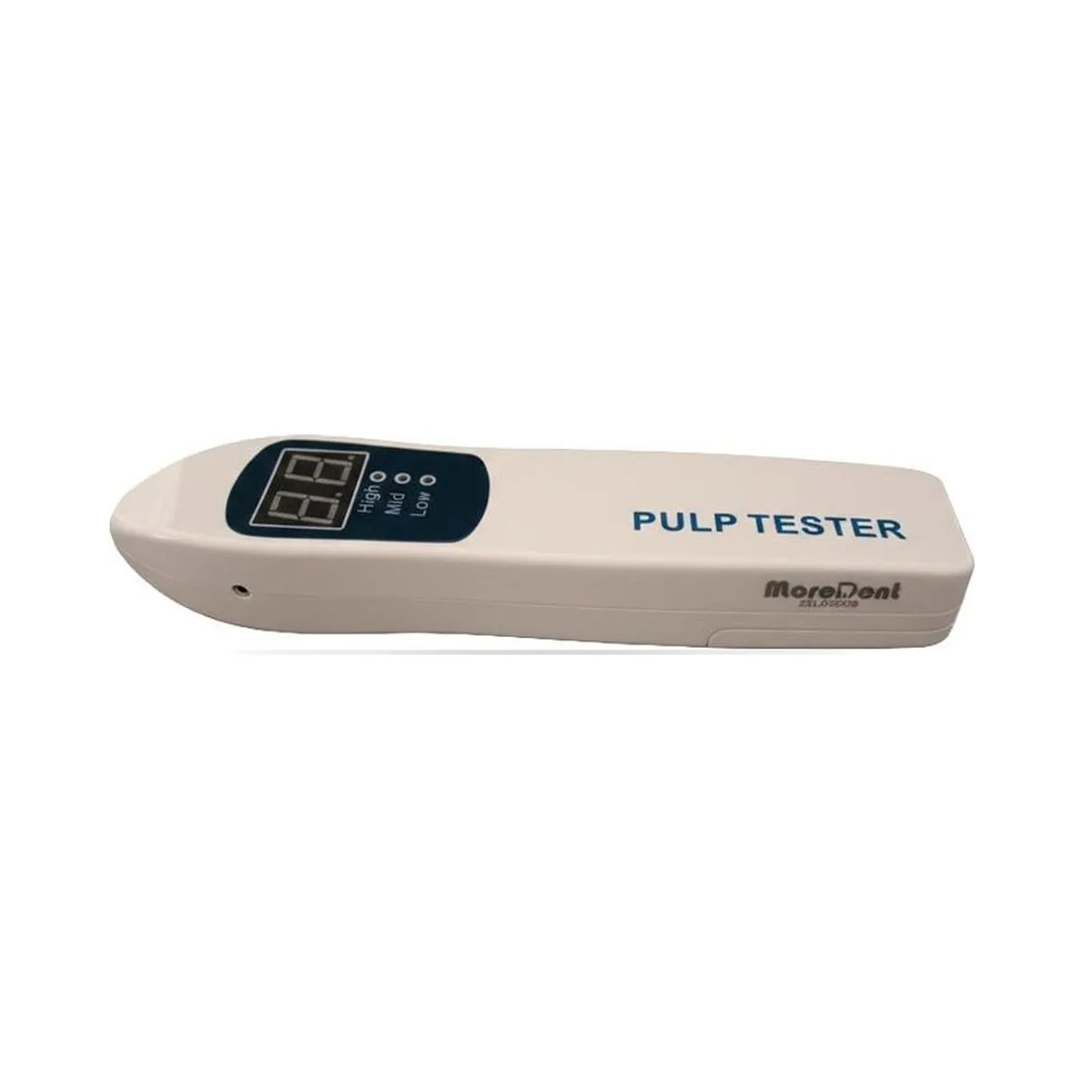 More Dent electric pulp tester unit with probe, lip hook, and cable