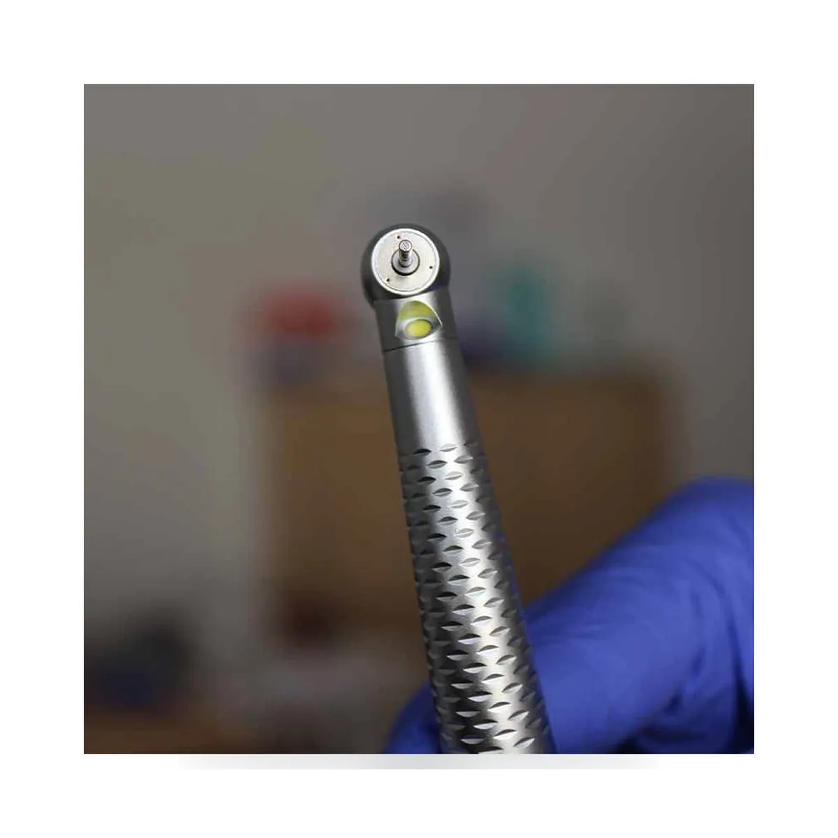 More Dent BR-164PH metal dental turbine with standard head and 4-hole connection.