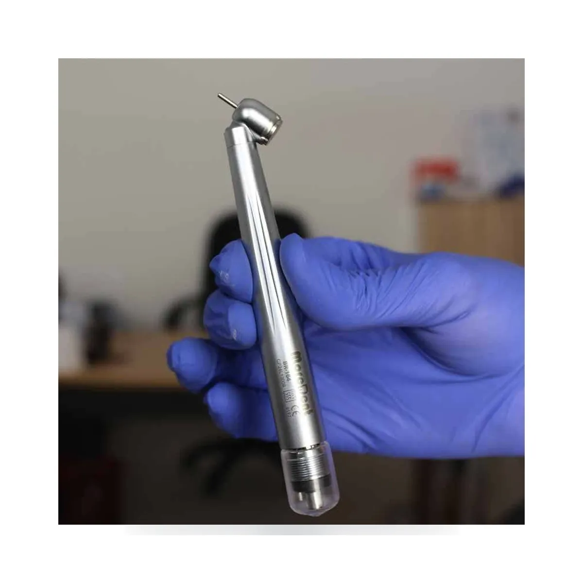 More Dent 45-degree dental turbine with LED and 4-hole connection