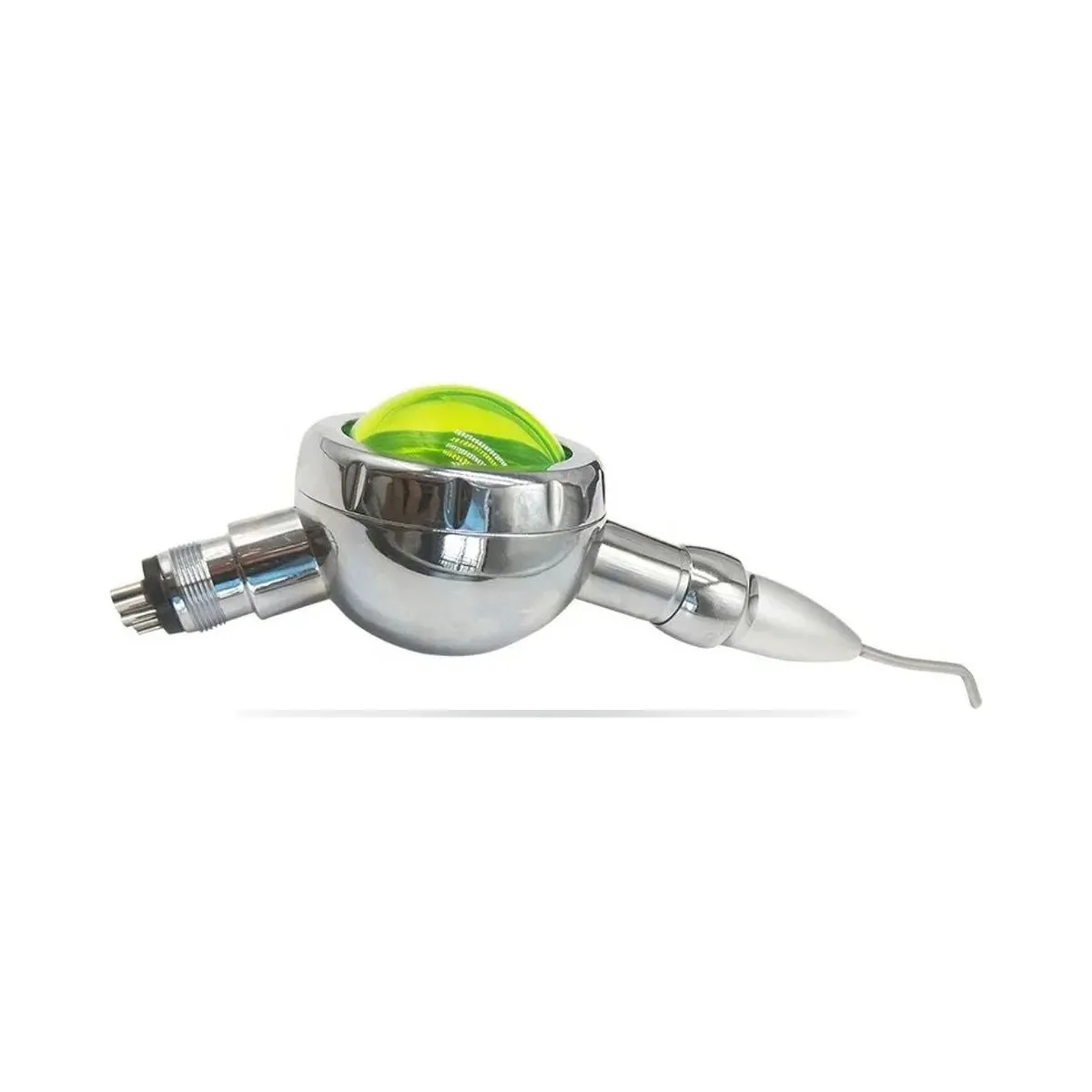 More Dent BR-806 metal dental air polisher with detachable nozzle and 4-hole connection.