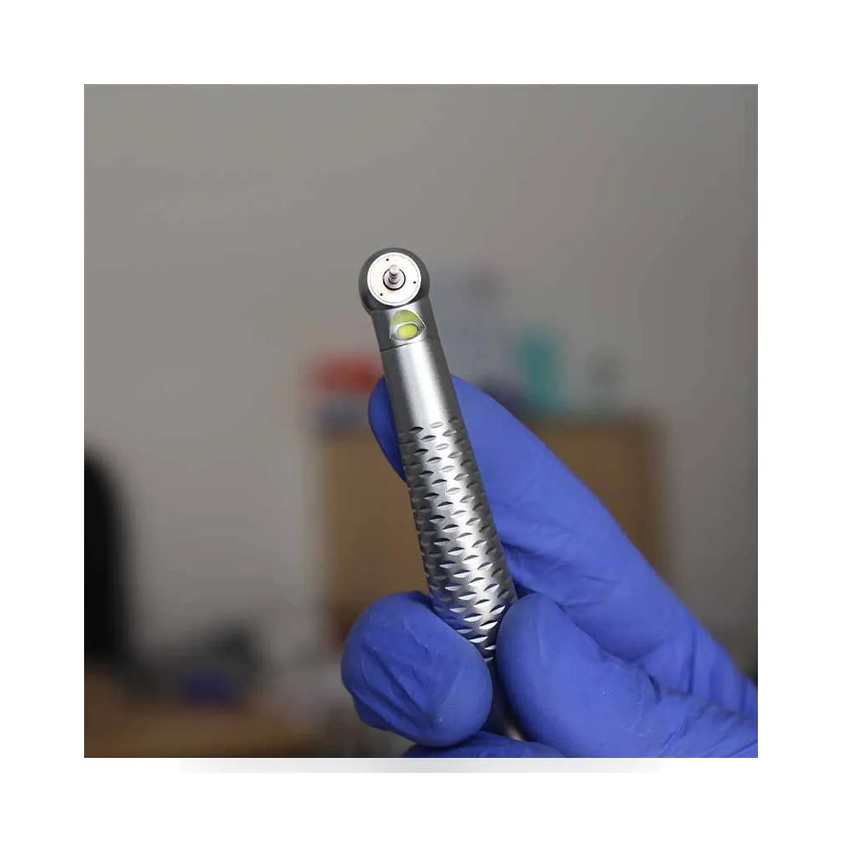 More Dent BR-164PH metal dental turbine with standard head and 4-hole connection.