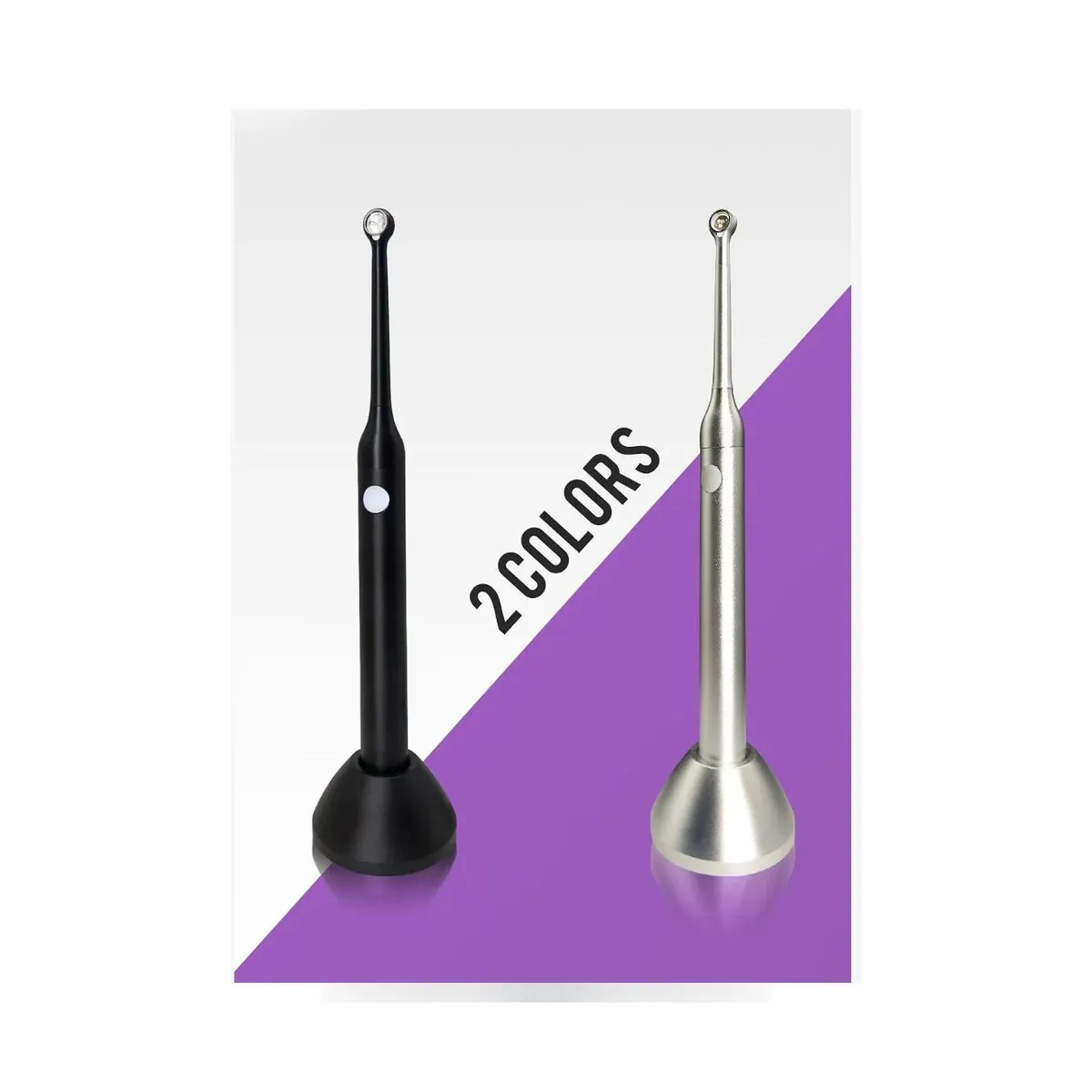 More Dent BR-610 LED curing light in black and silver metal finish.
