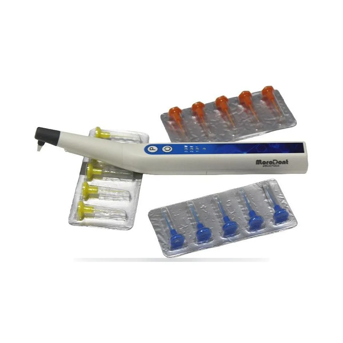 More Dent BR-207N canal activator handpiece with tip and LED illumination.