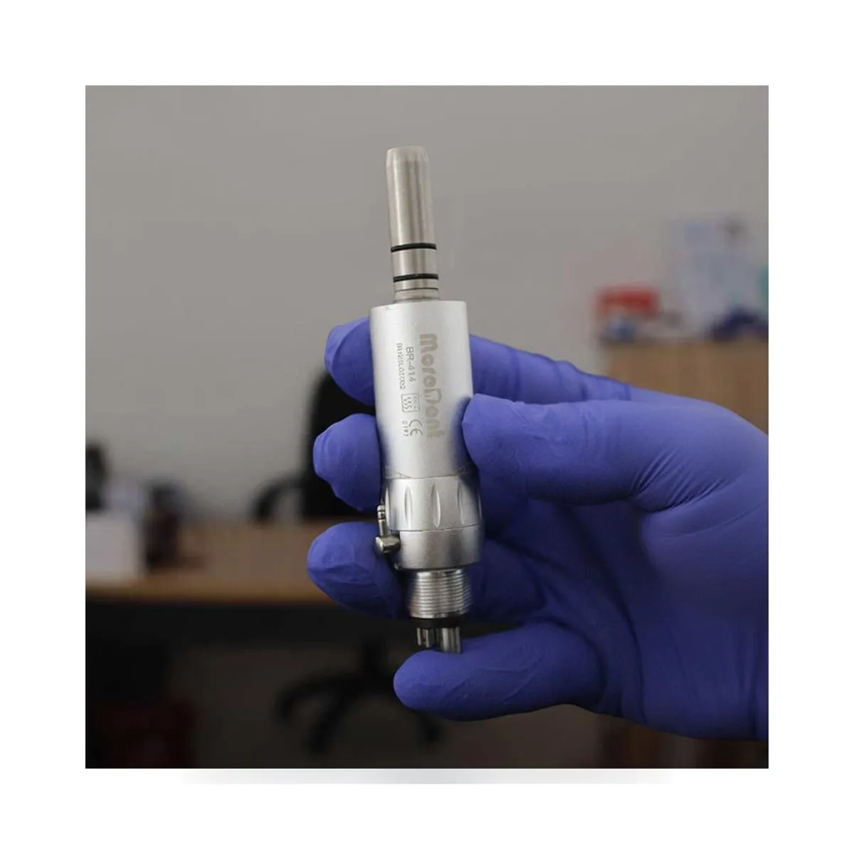 Micromoteur pneumatique métallique More Dent BR-414B-M à raccord 4 trous