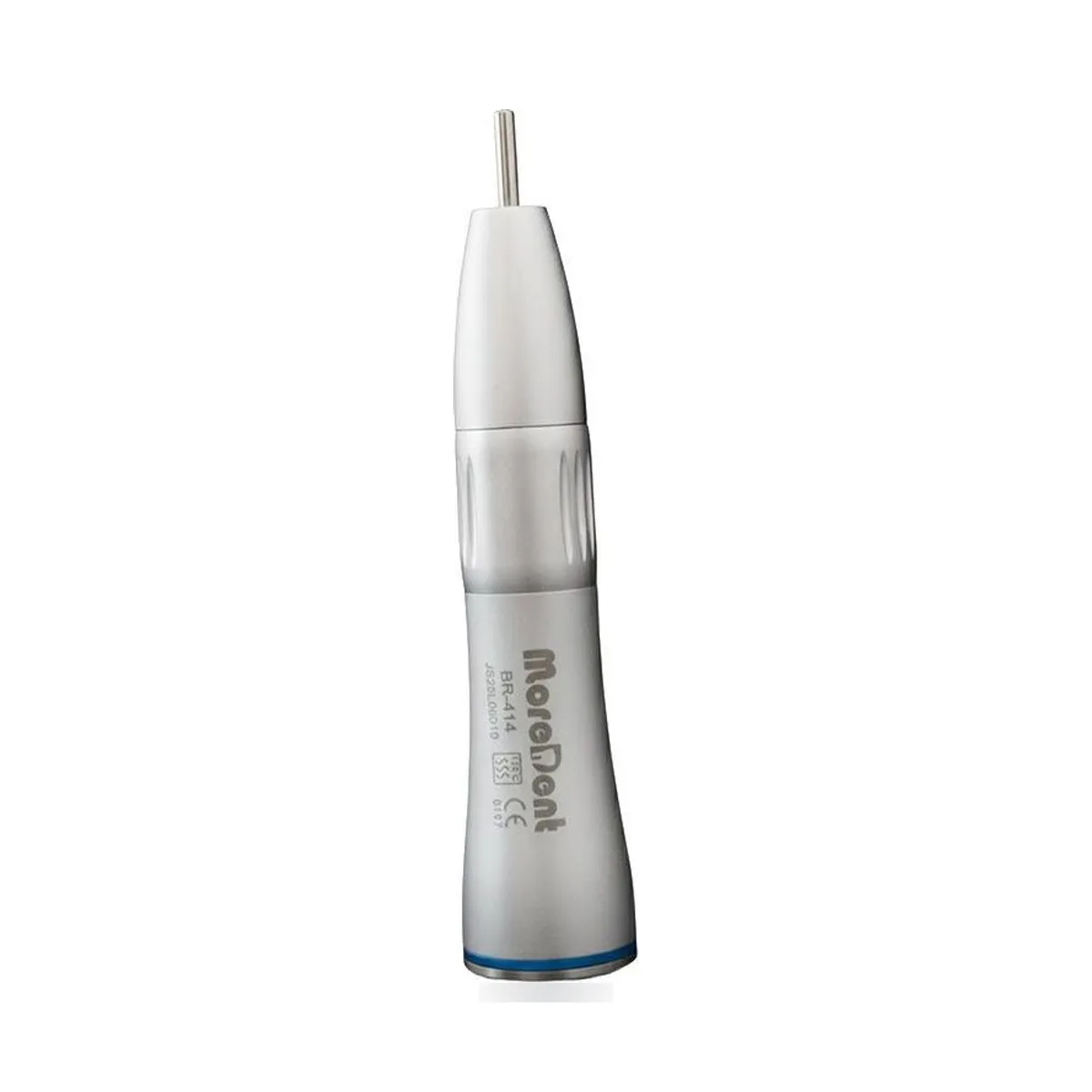 More Dent BR-414J-S metal straight handpiece with internal irrigation connector.