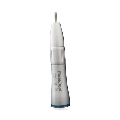 More Dent BR-414J-S metal straight handpiece with internal irrigation connector.