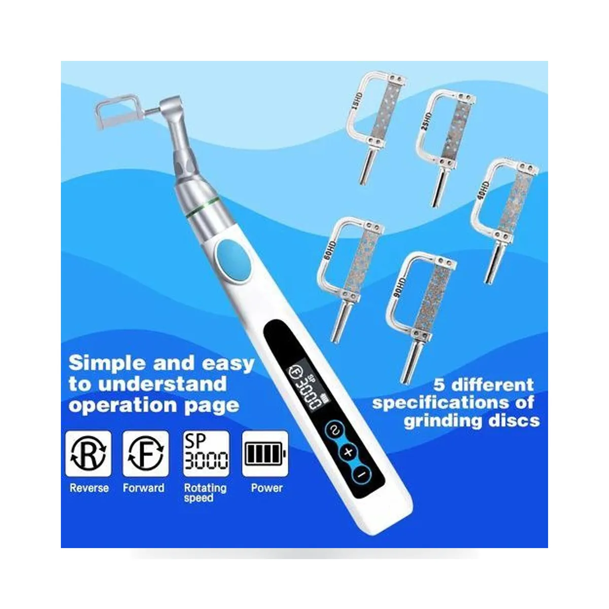 Micromoteur sans fil More Dent BR-218 avec têtes IPR et polissage interchangeables