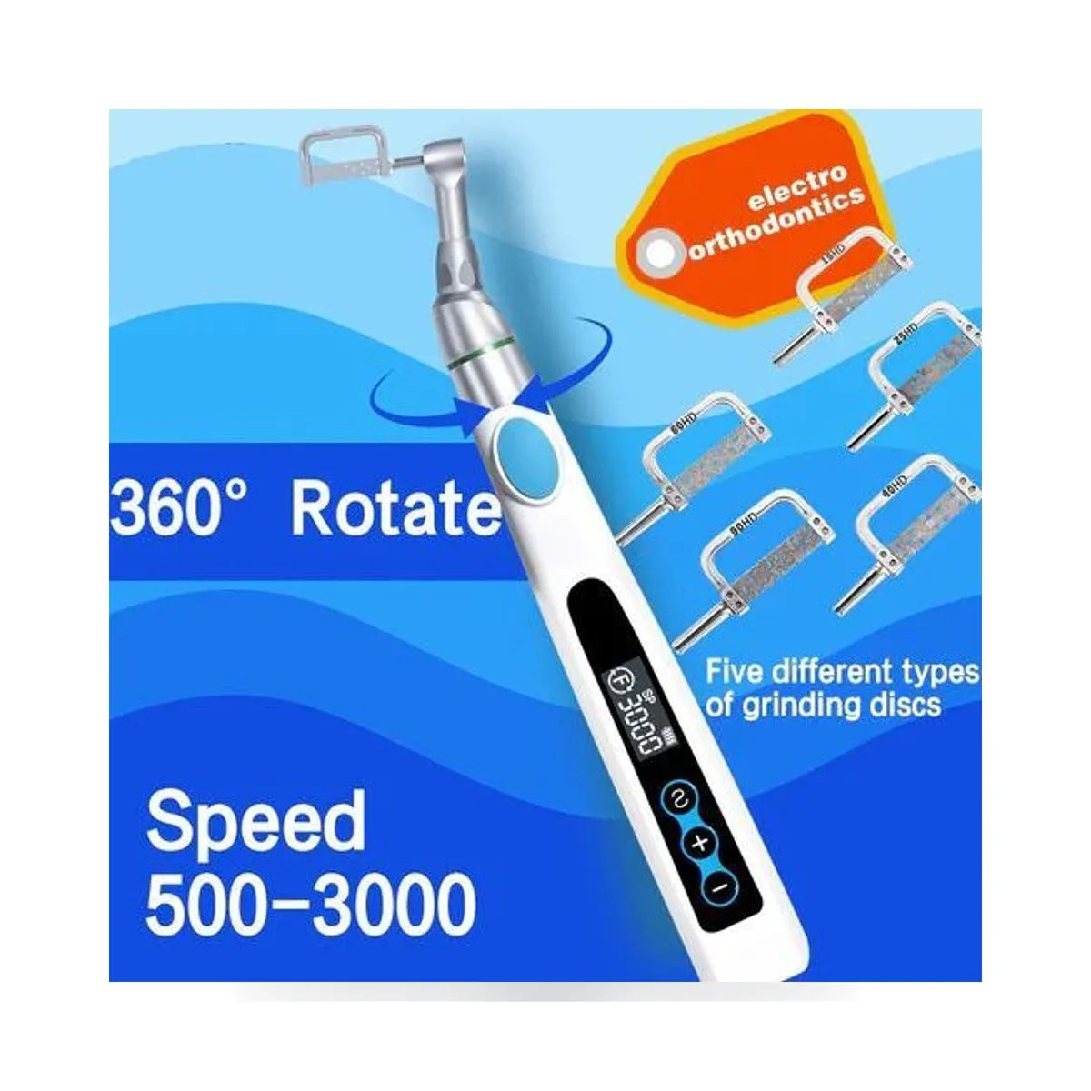 Micromoteur sans fil More Dent BR-218 avec têtes IPR et polissage interchangeables