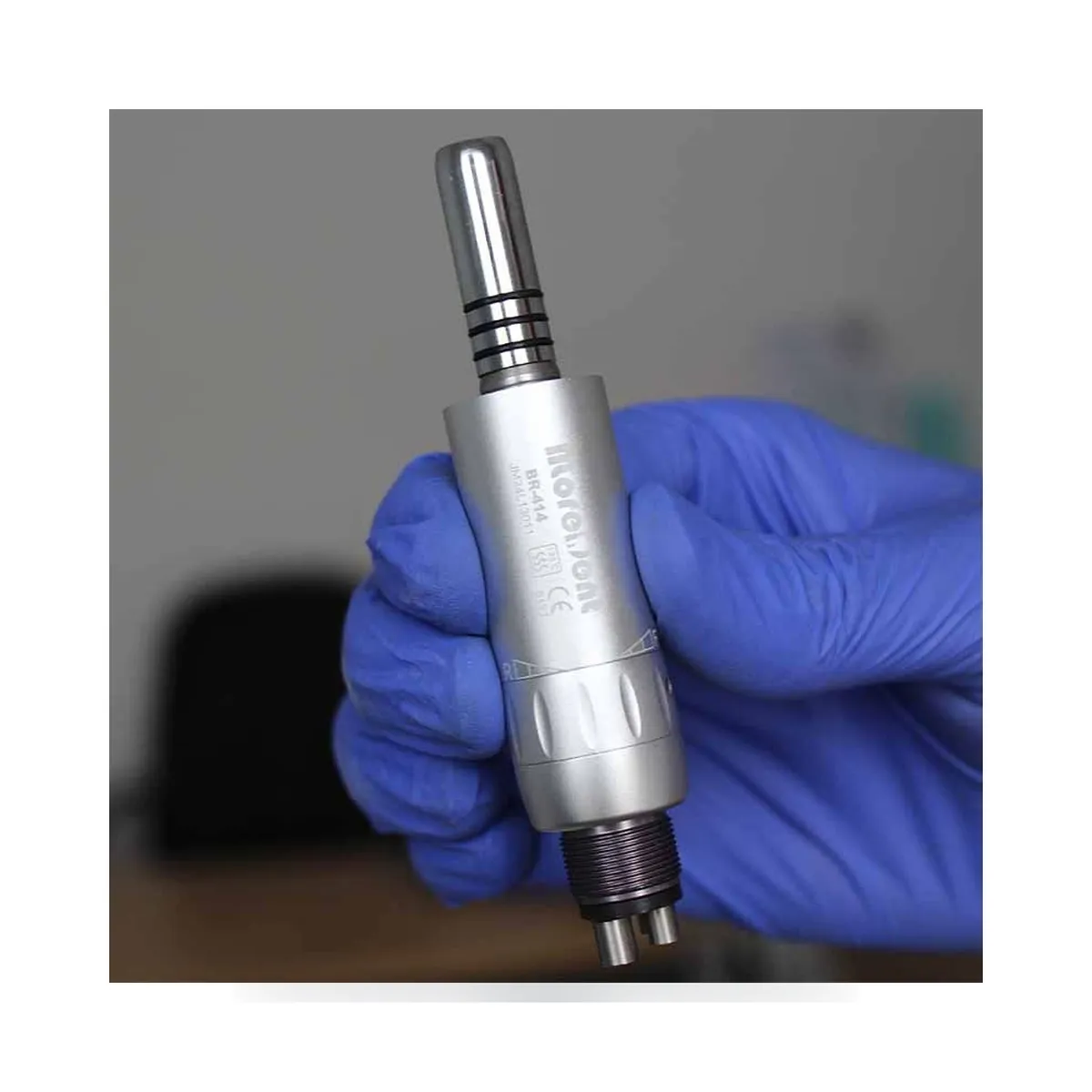 More Dent BR-414J-M metallic air micromotor with 4-hole connection and internal irrigation