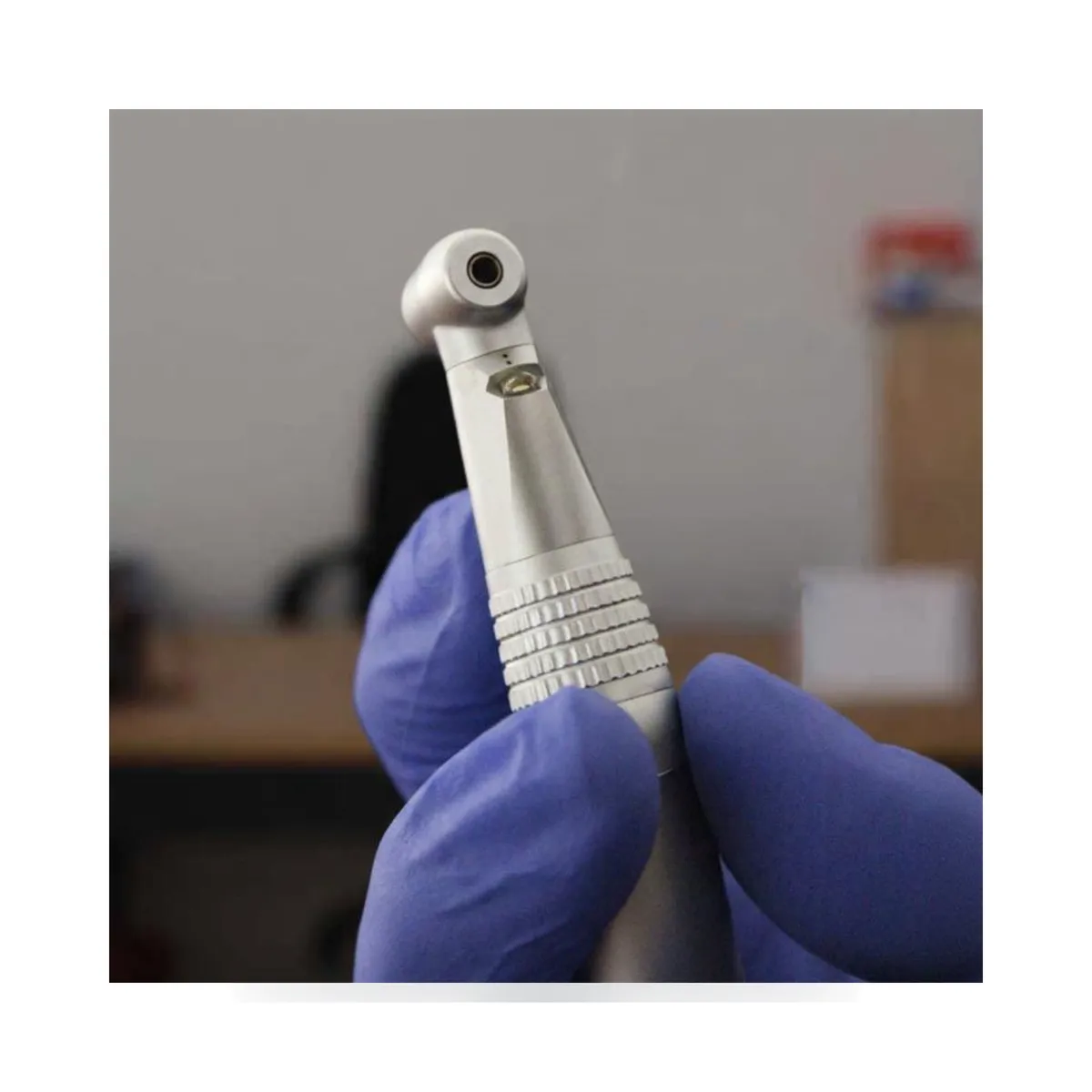 More Dent 1:1 metal dental contre-angle with LED head and push-button