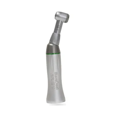 More Dent 16:1 stainless steel reduction contre-angle with push-button head.