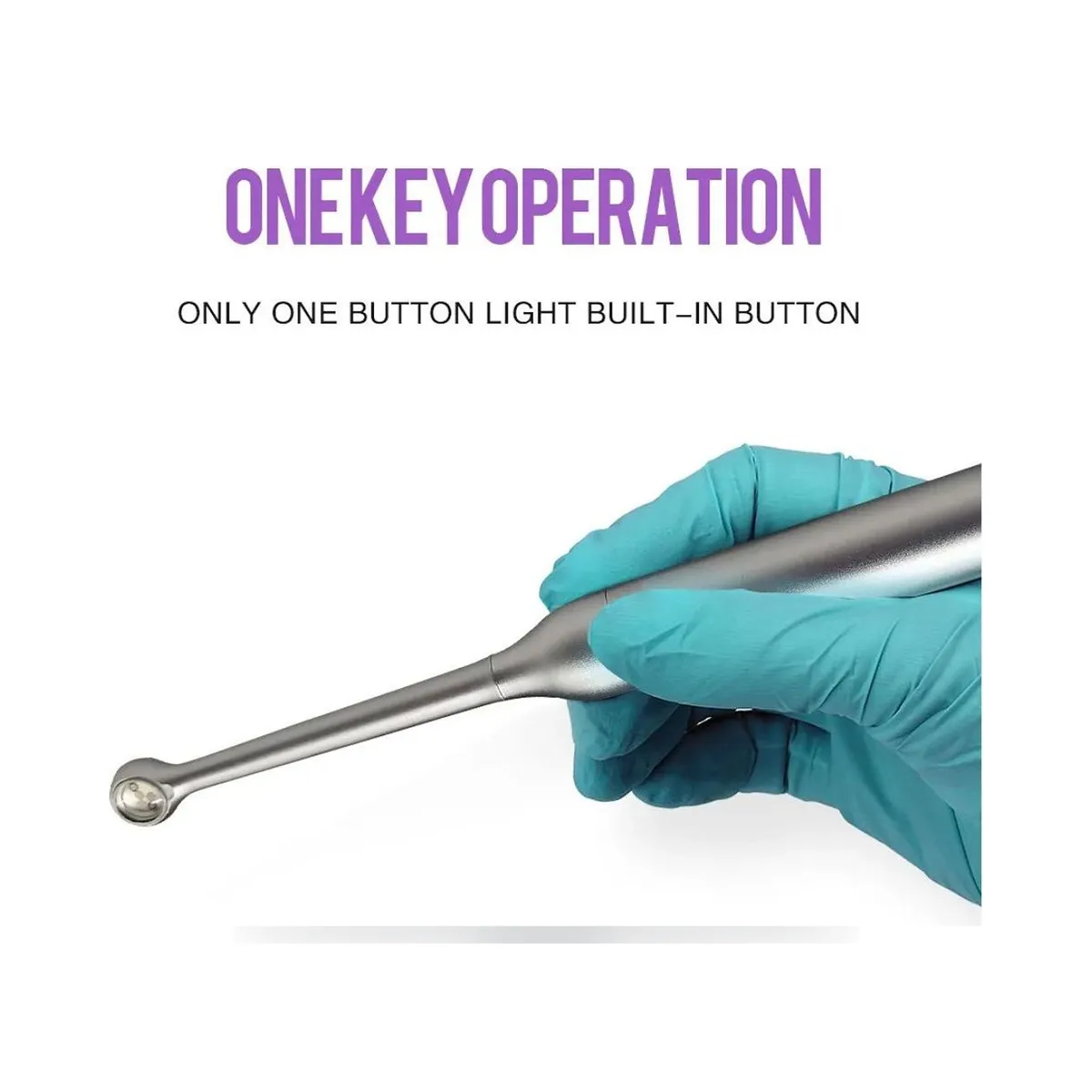 More Dent BR-610 LED curing light in black and silver metal finish.